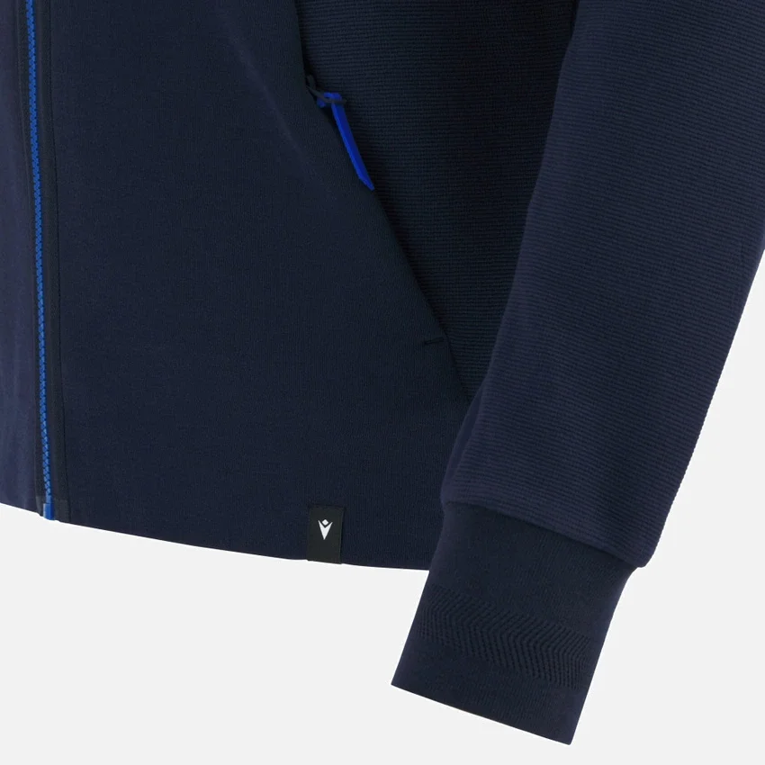 Auxerre 2025/26 Athleisure Camisola de viagem com fecho completo para adultos Auxerre 2025/26 Athleisure Camisola de viagem com fecho completo para adultos