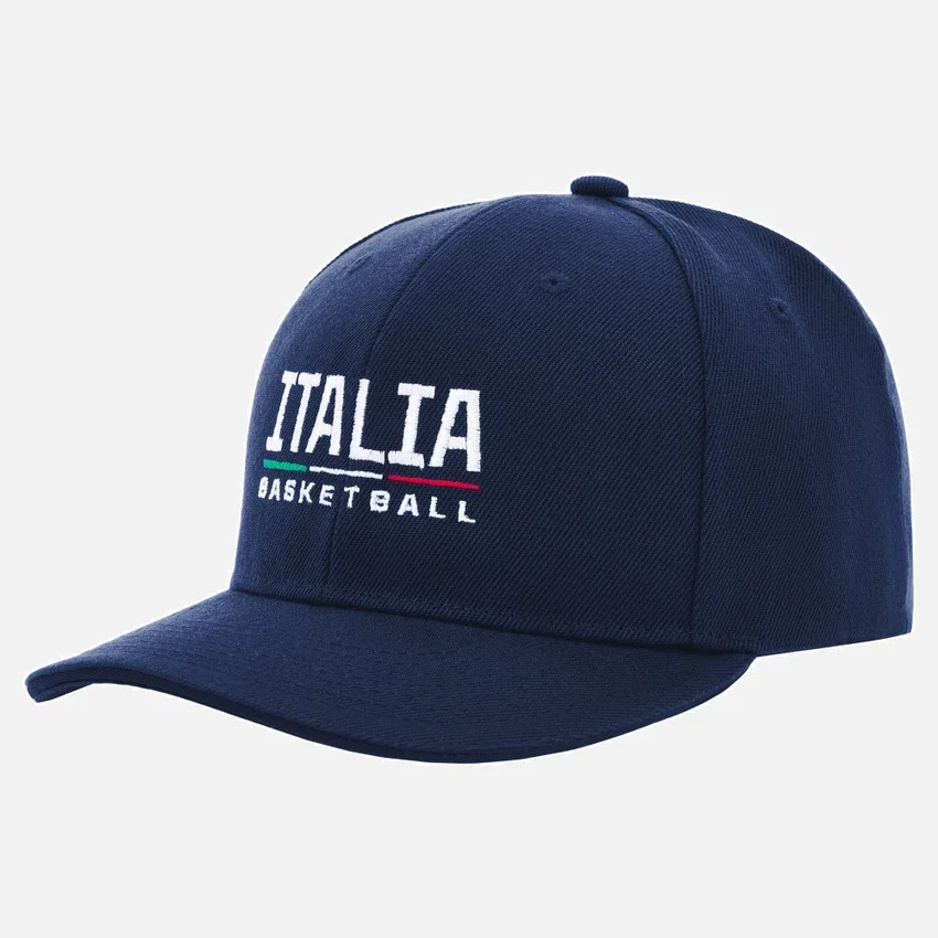 Boné de basebol oficial Italbasket 2025/26 para adultos Boné de basebol oficial Italbasket 2025/26 para adultos