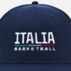 Boné de basebol oficial Italbasket 2025/26 para adultos Boné de basebol oficial Italbasket 2025/26 para adultos