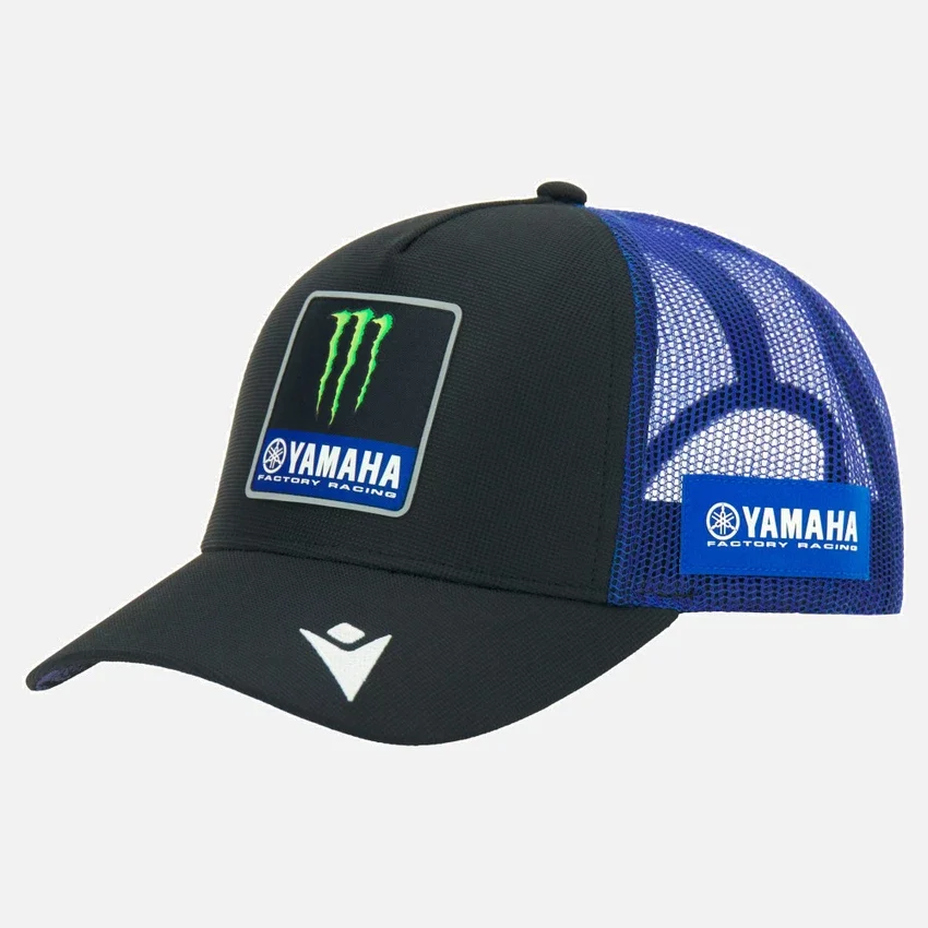 Boné de basebol oficial réplica da equipa Monster Energy Yamaha MotoGP 2026 Boné de basebol oficial réplica da equipa Monster Energy Yamaha MotoGP 2026