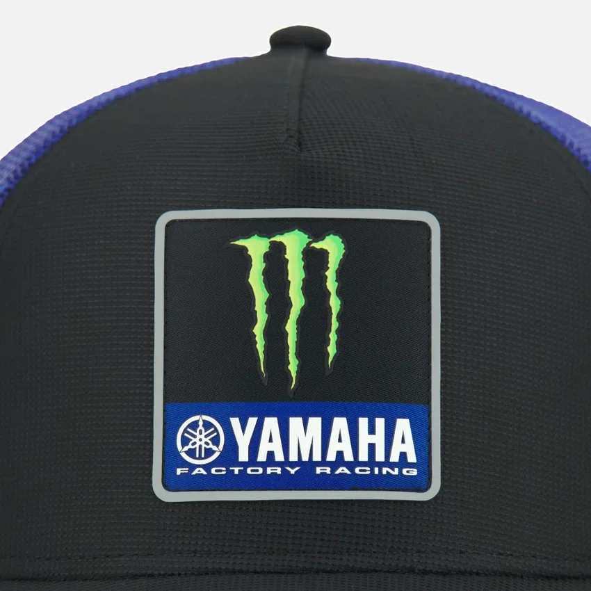 Boné de basebol oficial réplica da equipa Monster Energy Yamaha MotoGP 2026 Boné de basebol oficial réplica da equipa Monster Energy Yamaha MotoGP 2026