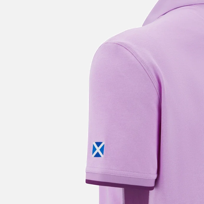 Calções de algodão com manguitos curtos para jogos fora de casa da Scottish Rugby 2025/26 Calções de algodão com manguitos curtos para jogos fora de casa da Scottish Rugby 2025/26