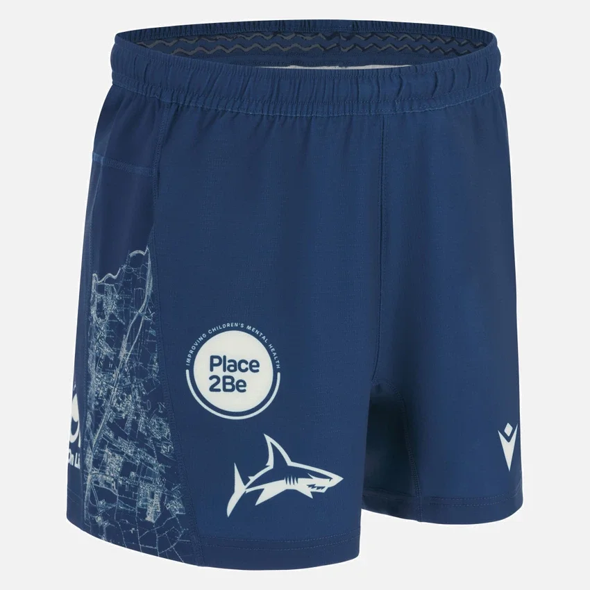 Calções de jogo em casa dos Sale Sharks 2025/26 Calções de jogo em casa dos Sale Sharks 2025/26