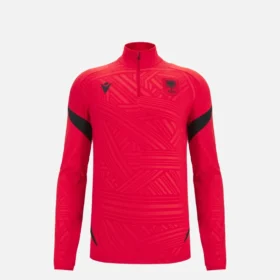 Camisa com 1/4 de fecho da Seleção Nacional da Albânia FSHF 2026/27 Júnior Tops