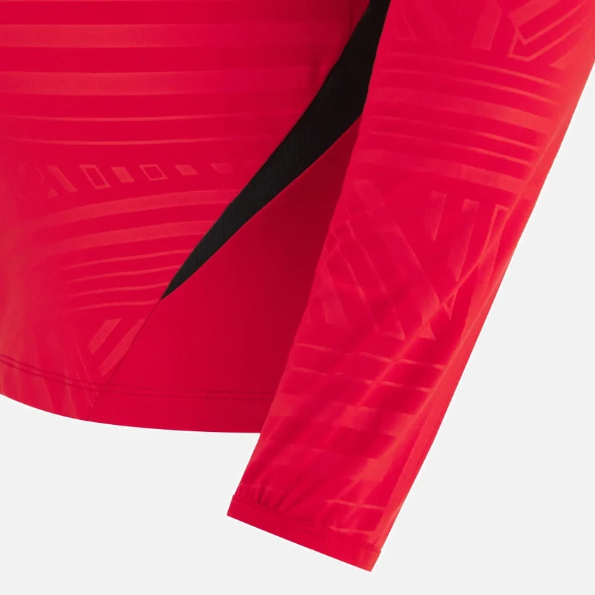 Camisa com 1/4 de fecho da Seleção Nacional da Albânia FSHF 2026/27 Júnior Tops Camisa com 1/4 de fecho da Seleção Nacional da Albânia FSHF 2026/27 Júnior Tops