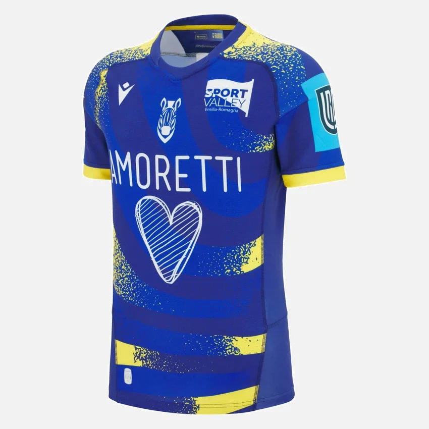 Camisas Autênticas de Casa para Adultos Zebre Parma 2025/26 Camisas Autênticas de Casa para Adultos Zebre Parma 2025/26