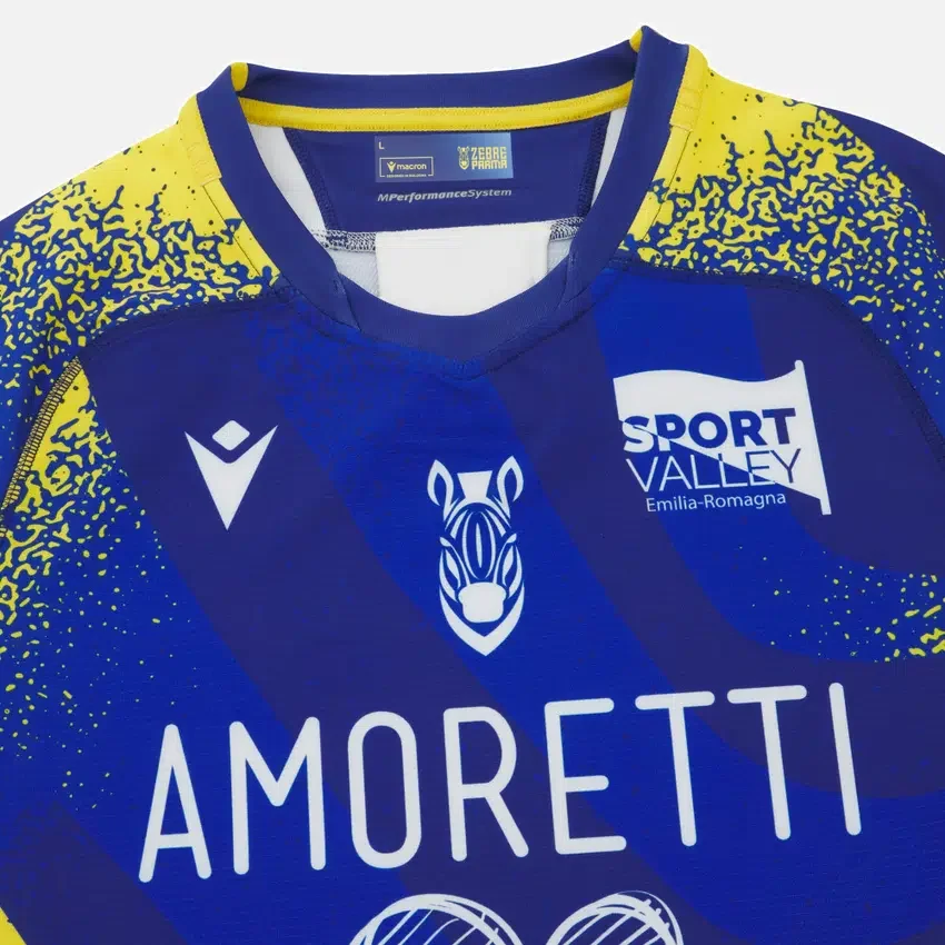 Camisas Autênticas de Casa para Adultos Zebre Parma 2025/26 Camisas Autênticas de Casa para Adultos Zebre Parma 2025/26