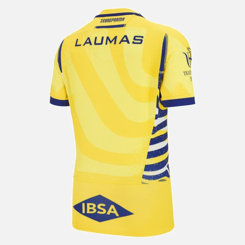 Camisas Autênticas de Deslocado para Adultos Zebre Parma 2025/26 Camisas Autênticas de Deslocado para Adultos Zebre Parma 2025/26