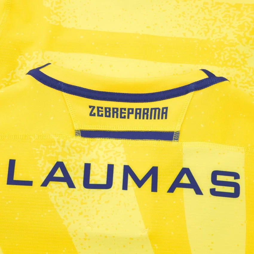 Camisas Autênticas de Deslocado para Adultos Zebre Parma 2025/26 Camisas Autênticas de Deslocado para Adultos Zebre Parma 2025/26