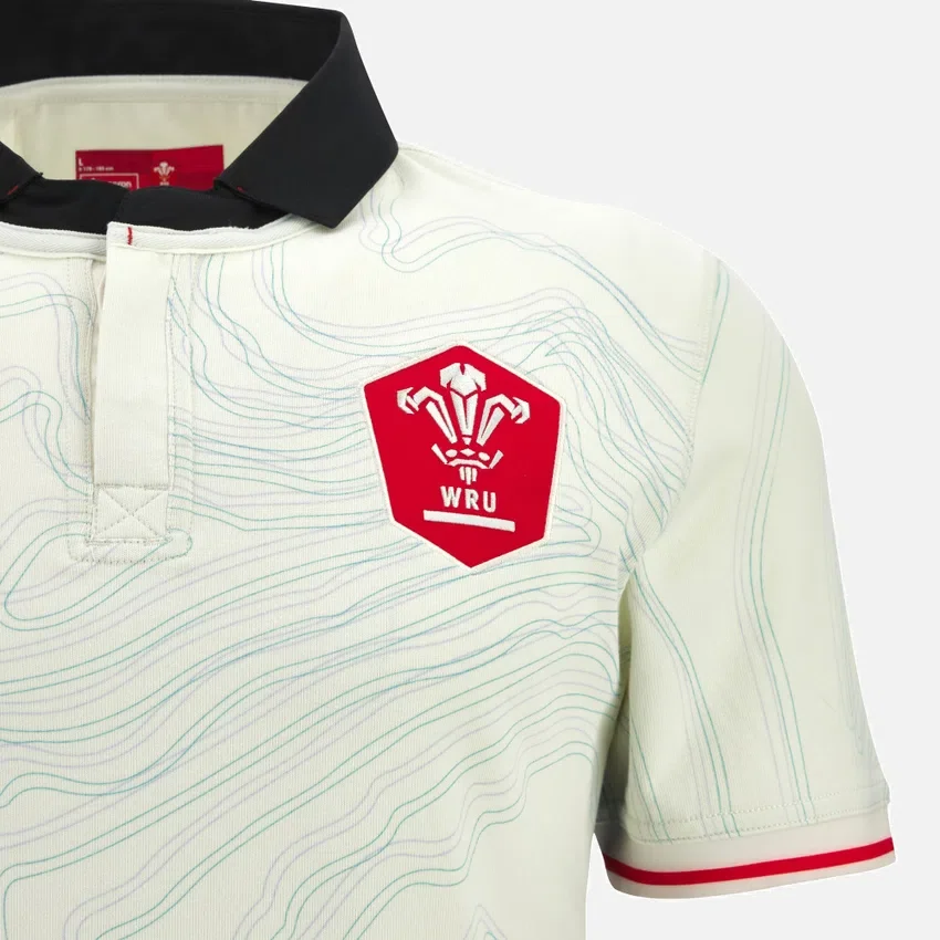Camisas de algodão fora de casa do Welsh Rugby 2025/26 Camisas de algodão fora de casa do Welsh Rugby 2025/26