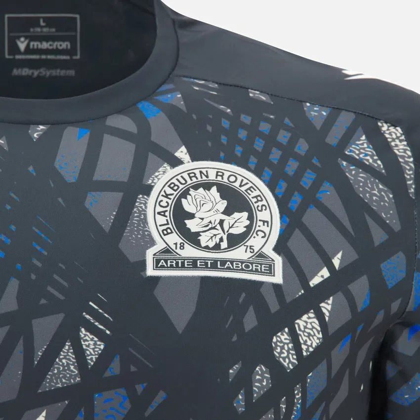 Camisas de aquecimento para adultos do Blackburn Rovers FC 2025/26 Camisas de aquecimento para adultos do Blackburn Rovers FC 2025/26