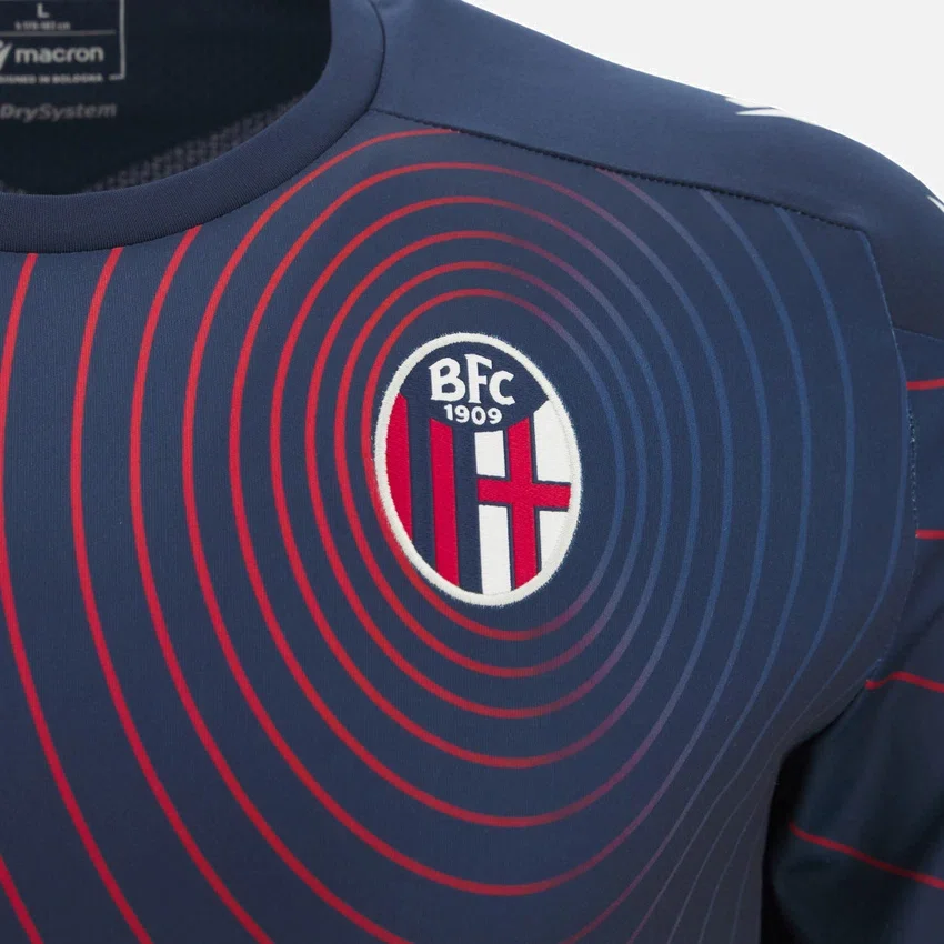 Camisas de aquecimento para adultos do Bologna FC 1909 2025/26 Camisas de aquecimento para adultos do Bologna FC 1909 2025/26
