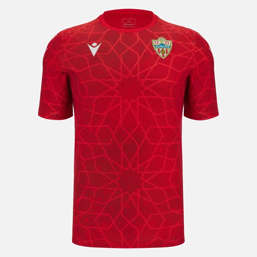 Camisas de aquecimento para adultos do UD Almeria 2025/26 Camisas de aquecimento para adultos do UD Almeria 2025/26