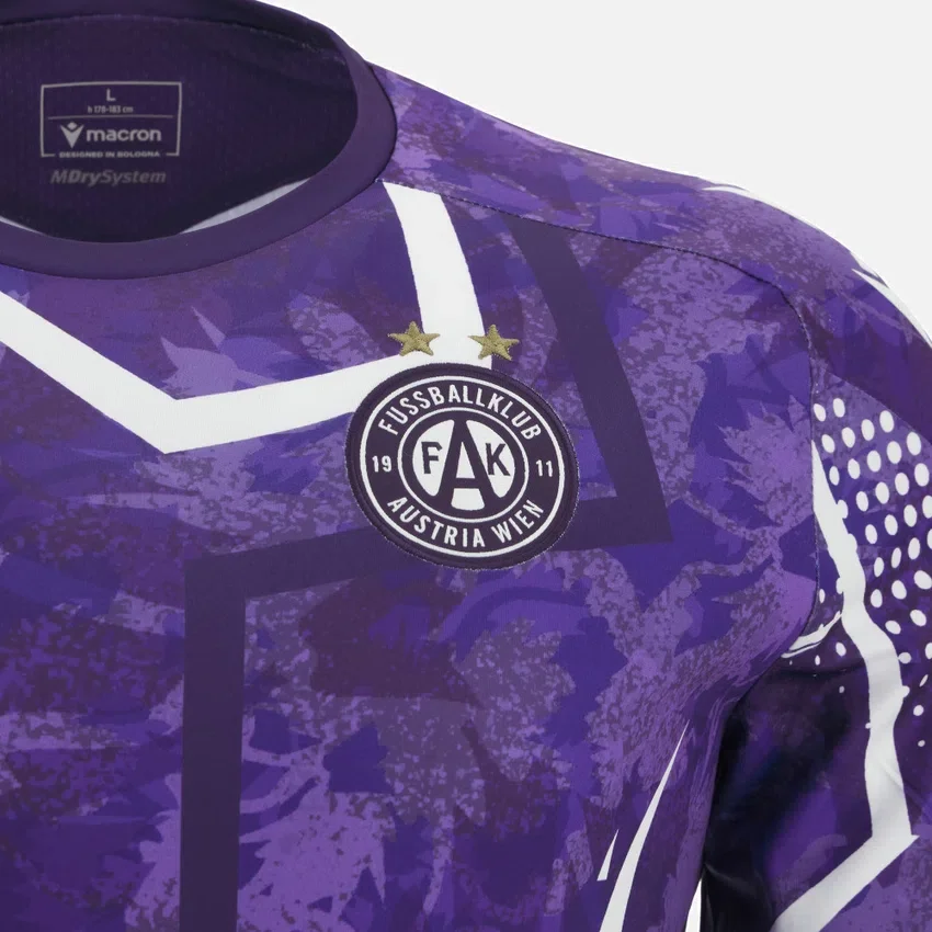 Camisas de aquecimento para adultos FK Austria Wien 2025/26 Camisas de aquecimento para adultos FK Austria Wien 2025/26
