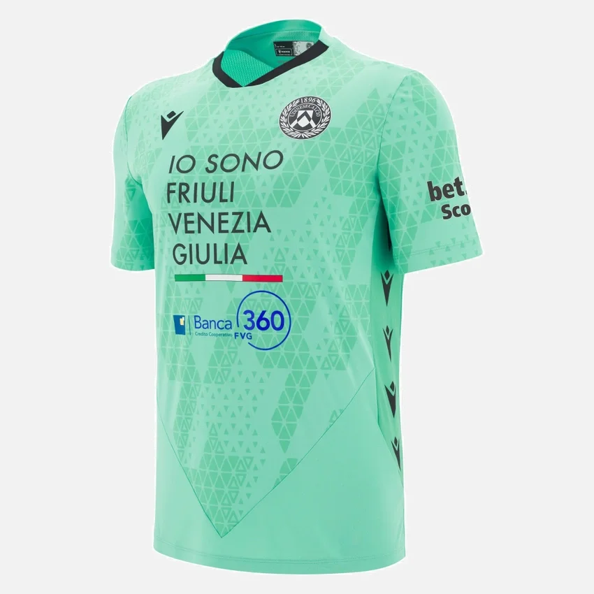 Camisas de guarda-redes para jogos fora de casa do Udinese Calcio 2025/26 para adultos Camisas de guarda-redes para jogos fora de casa do Udinese Calcio 2025/26 para adultos