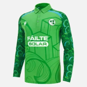 Camisas de jogo de manguitos longos da Seleção de Críquete da Irlanda 2026/28 T-20 Camisas de jogo de manguitos longos da Seleção de Críquete da Irlanda 2026/28 T-20