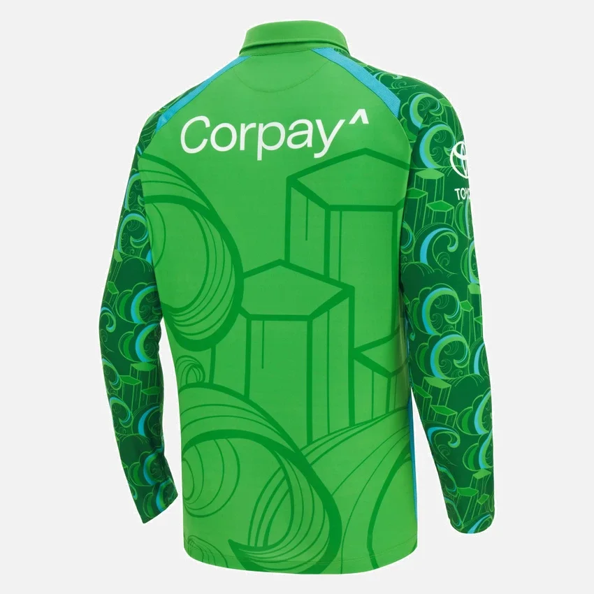 Camisas de jogo de manguitos longos da Seleção de Críquete da Irlanda 2026/28 T-20 Camisas de jogo de manguitos longos da Seleção de Críquete da Irlanda 2026/28 T-20