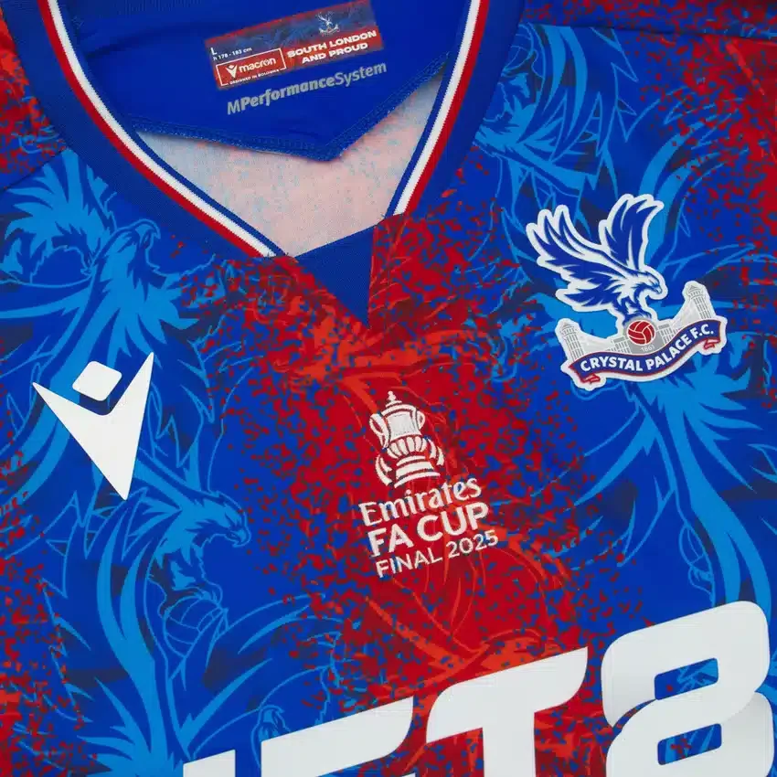 Camisas de jogo em casa da final da FA Cup do Crystal Palace FC Camisas de jogo em casa da final da FA Cup do Crystal Palace FC