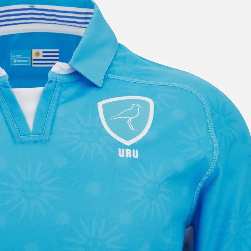 Camisas de jogo em casa da seleção de rúgbi do Uruguai 2025/26 para adultos Camisas de jogo em casa da seleção de rúgbi do Uruguai 2025/26 para adultos