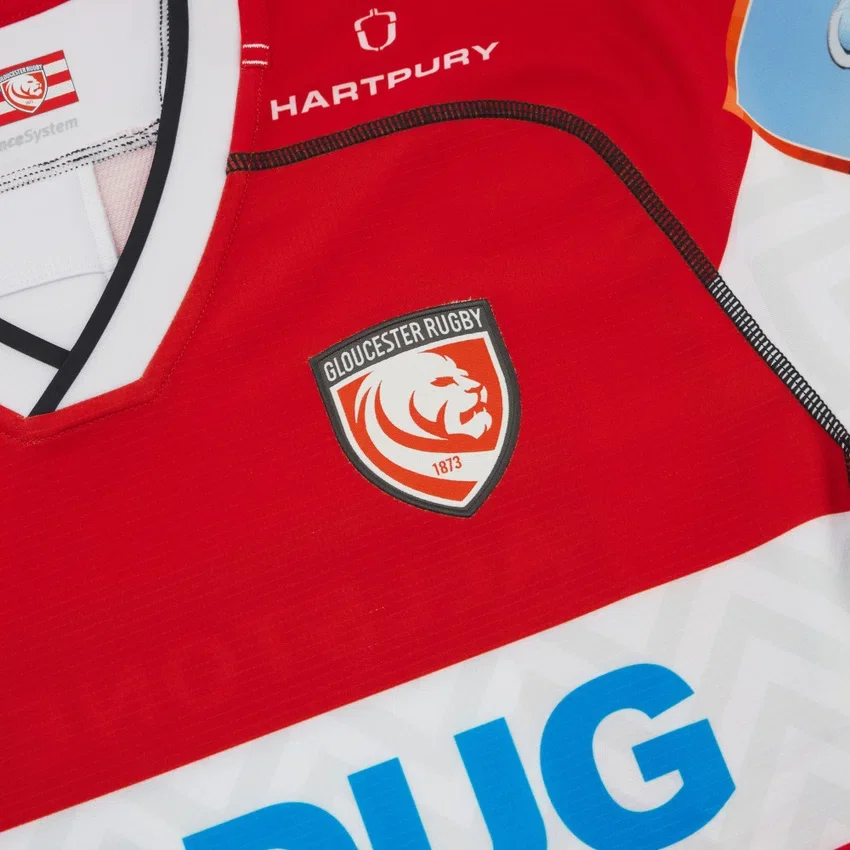 Camisas de jogo em casa do Gloucester Rugby 2025/26 Camisas de jogo em casa do Gloucester Rugby 2025/26