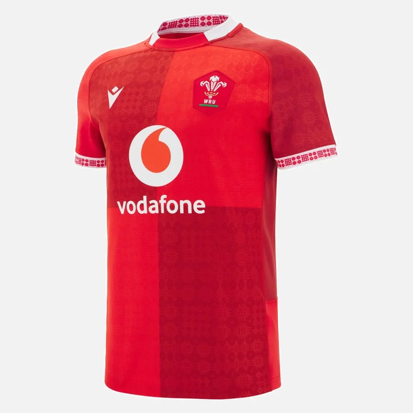 Camisas de jogo em casa do Welsh Rugby 2025/26 Camisas de jogo em casa do Welsh Rugby 2025/26