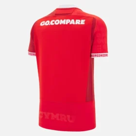 Camisas de jogo em casa do Welsh Rugby 2025/26