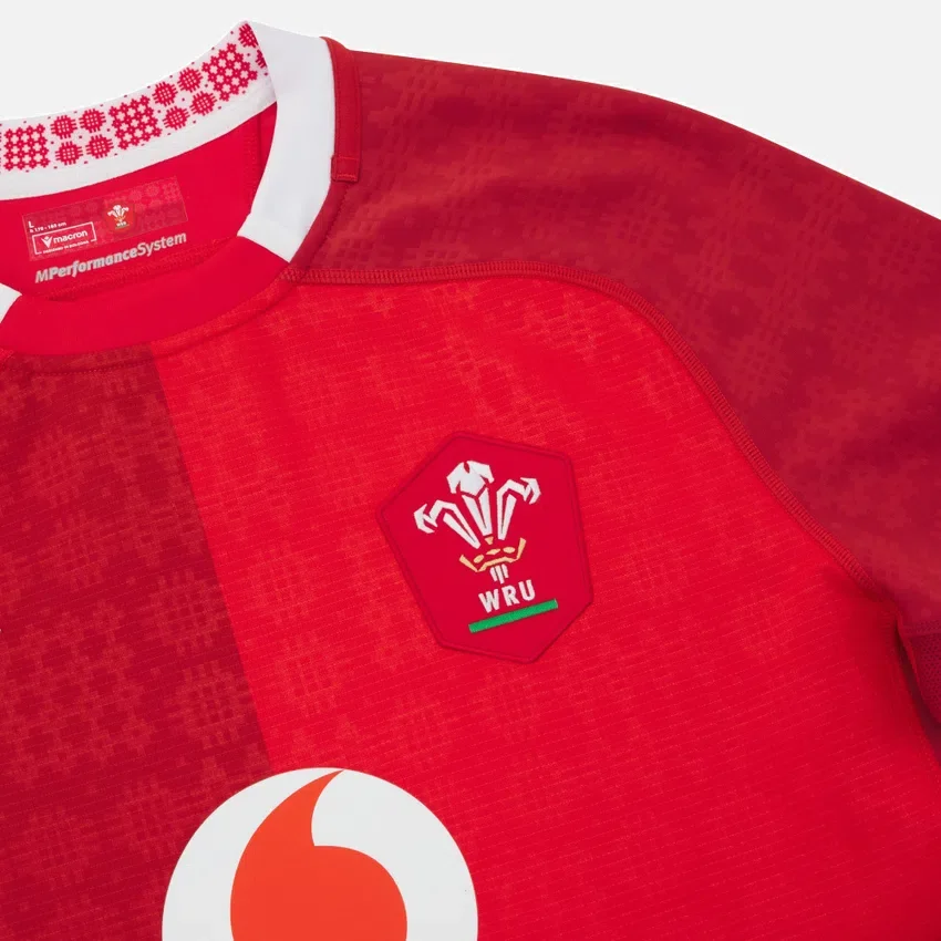 Camisas de jogo em casa do Welsh Rugby 2025/26 Camisas de jogo em casa do Welsh Rugby 2025/26