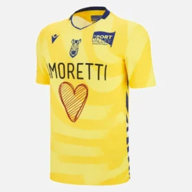 Camisas de jogo fora de casa réplica para adultos do Zebre Parma 2025/26 Camisas de jogo fora de casa réplica para adultos do Zebre Parma 2025/26