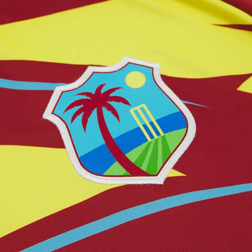 Camisas de jogo T-20 da Seleção de Críquete das Índias Ocidentais para o Mundial de 2026 Camisas de jogo T-20 da Seleção de Críquete das Índias Ocidentais para o Mundial de 2026