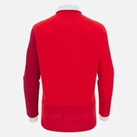 Camisas de manguitos de algodão da seleção de râguebi do País de Gales 2025/26 Camisas de manguitos de algodão da seleção de râguebi do País de Gales 2025/26