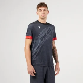 Camisas de padel preta Macron X Ducati Camisas de padel preta Macron X Ducati