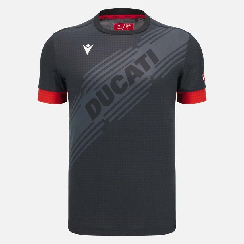 Camisas de padel preta Macron X Ducati Camisas de padel preta Macron X Ducati