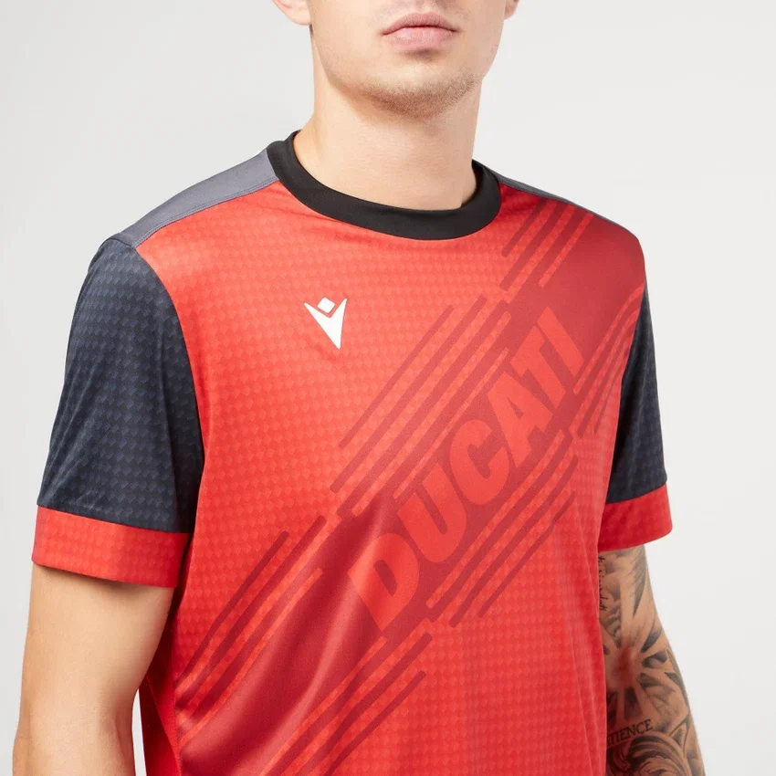 Camisas de Padel Vermelhas Macron X Ducati Camisas de Padel Vermelhas Macron X Ducati