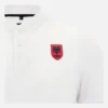 Camisas de polo brancas de viagem para adultos da Seleção Nacional da Albânia FSHF 2026/27