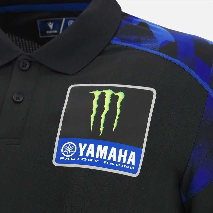 Camisas de Polos Monster Energy Yamaha MotoGP 2026 Fan Gear – Tamanhos menores Camisas de Polos Monster Energy Yamaha MotoGP 2026 Fan Gear – Tamanhos menores