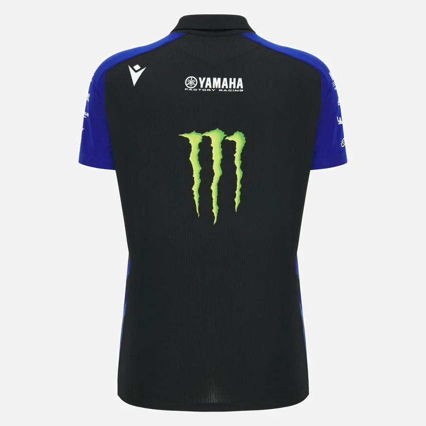 Camisas de polos réplica da equipa feminina Monster Energy Yamaha MotoGP 2026 Camisas de polos réplica da equipa feminina Monster Energy Yamaha MotoGP 2026