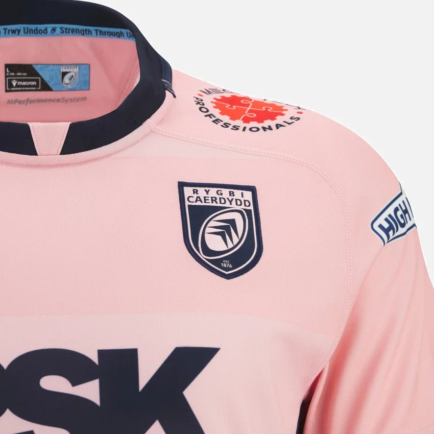 Camisas de réplica do Cardiff Rugby 2025/26 para jogos fora Camisas de réplica do Cardiff Rugby 2025/26 para jogos fora