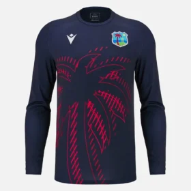 Camisas de treino de manguitos compridos para adultos West Indies Cricket 2025/26 Camisas de treino de manguitos compridos para adultos West Indies Cricket 2025/26