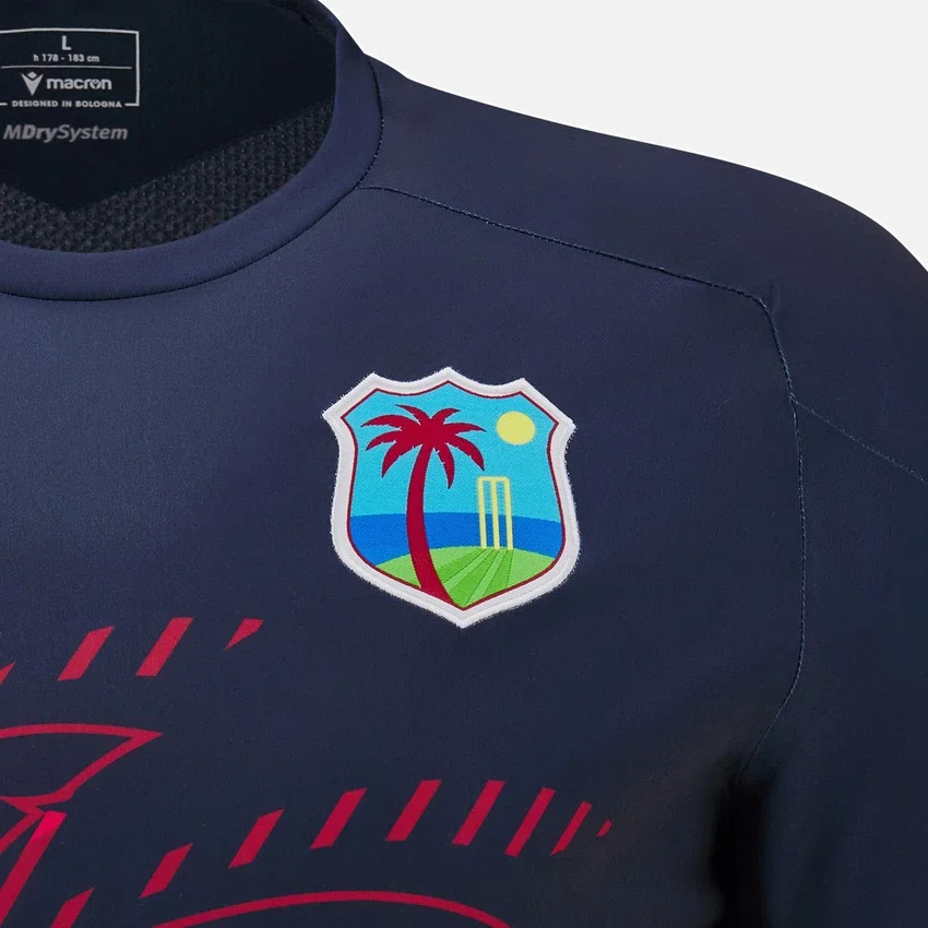 Camisas de treino de manguitos compridos para adultos West Indies Cricket 2025/26 Camisas de treino de manguitos compridos para adultos West Indies Cricket 2025/26