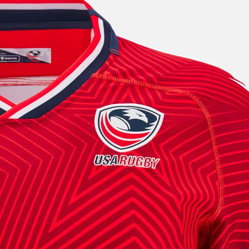 Camisas de treino de râguebi para adultos USA Rugby 2024/25 Camisas de treino de râguebi para adultos USA Rugby 2024/25
