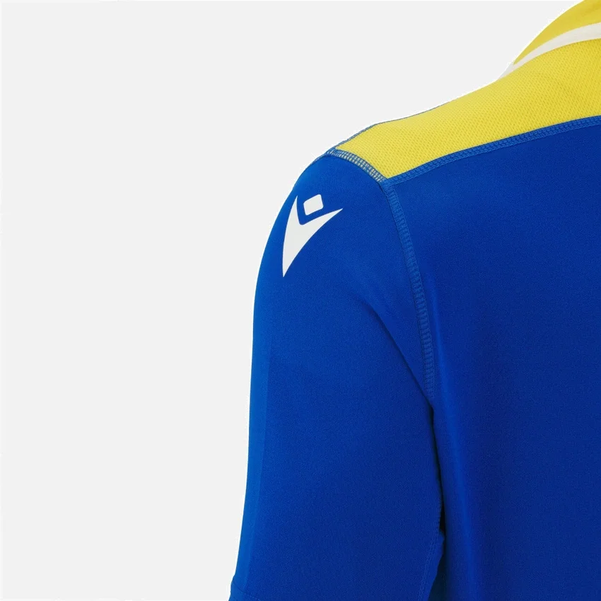 Camisas de treino júnior Zebre Parma 2025/26 azul royal/amarela Camisas de treino júnior Zebre Parma 2025/26 azul royal/amarela
