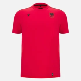 Camisas de treino vermelhas Athleisure da Seleção Nacional da Albânia FSHF 2026/27 Homem Camisas de treino vermelhas Athleisure da Seleção Nacional da Albânia FSHF 2026/27 Homem