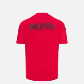 Camisas de treino vermelhas júniores da Seleção Nacional da Albânia FSHF 2026/27 Camisas de treino vermelhas júniores da Seleção Nacional da Albânia FSHF 2026/27
