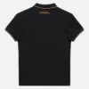 Camisas infantis pretas da Automobili Lamborghini Squadra Corse Camisas infantis pretas da Automobili Lamborghini Squadra Corse