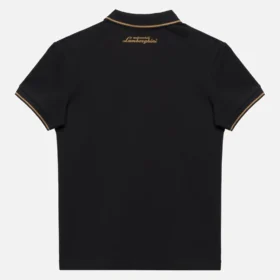 Camisas infantis pretas da Automobili Lamborghini Squadra Corse