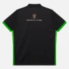 Camisas infantis pretas da Automobili Lamborghini Squadra Corse Camisas infantis pretas da Automobili Lamborghini Squadra Corse