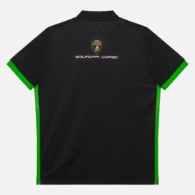 Camisas infantis pretas da Automobili Lamborghini Squadra Corse