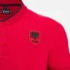 Camisas Polo Vermelhas de Viagem para Adultos da Seleção Nacional da Albânia FSHF 2026/27 Camisas Polo Vermelhas de Viagem para Adultos da Seleção Nacional da Albânia FSHF 2026/27