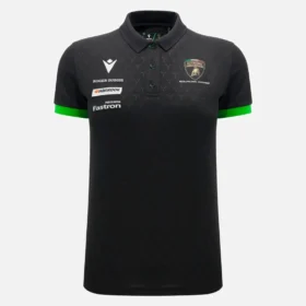 Camisas Preto Feminino Automobili Lamborghini Squadra Corse Camisas Preto Feminino Automobili Lamborghini Squadra Corse