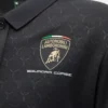 Camisas Preto Feminino Automobili Lamborghini Squadra Corse Camisas Preto Feminino Automobili Lamborghini Squadra Corse